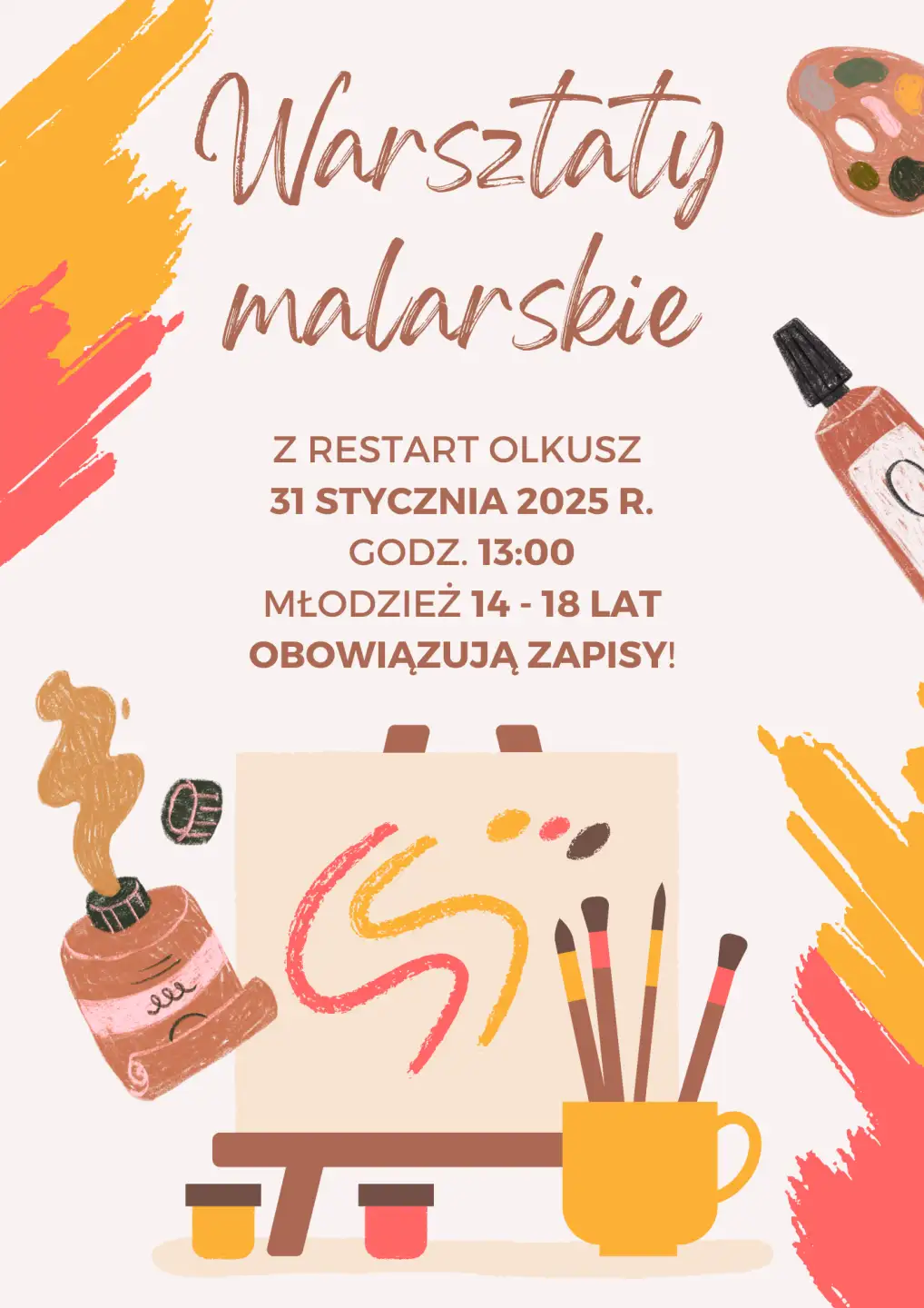 WARSZTATY MALARSKIE W BIBLIOTECE