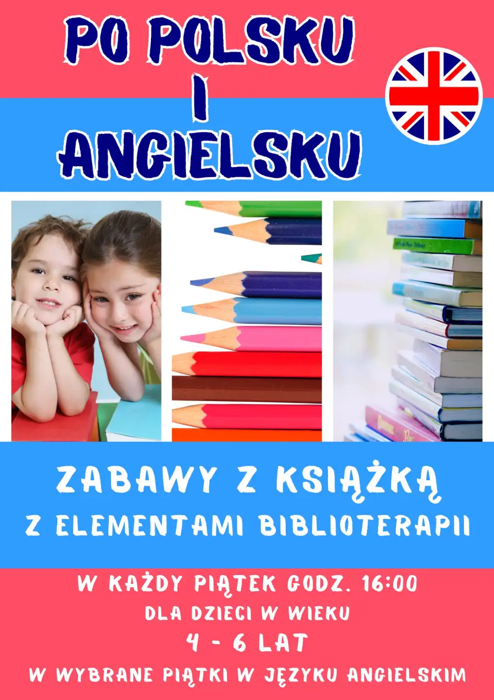 ZABAWY Z KSIĄŻKĄ Z ELEMENTAMI BIBLIOTERAPII (4-6 LAT)